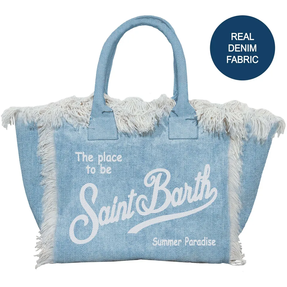MC2 Saint Barth Vanity 00426L Borsa Donna Denim Light Cotone