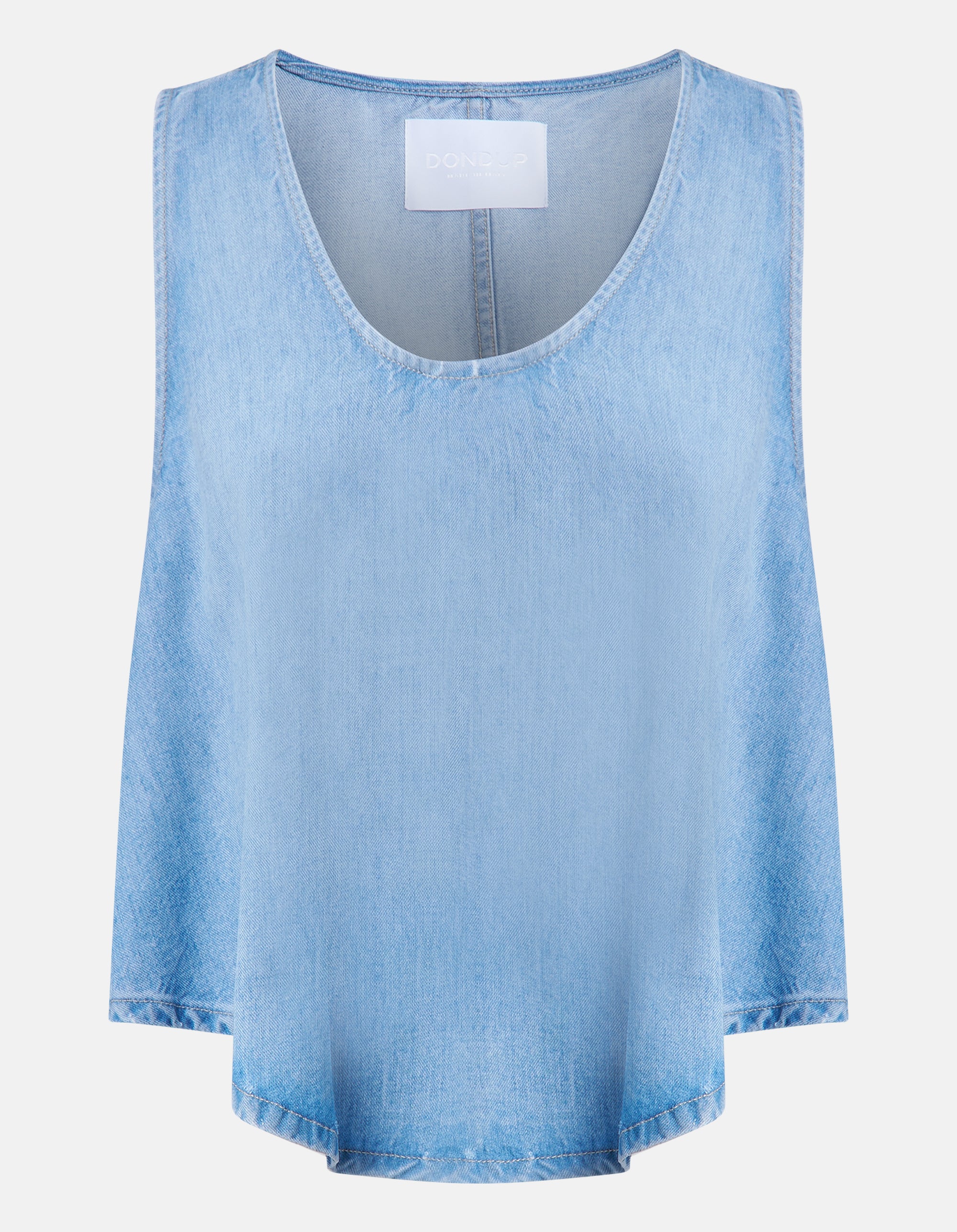 Dondup DC454 DF0266D canotta donna denim blu taglia 42