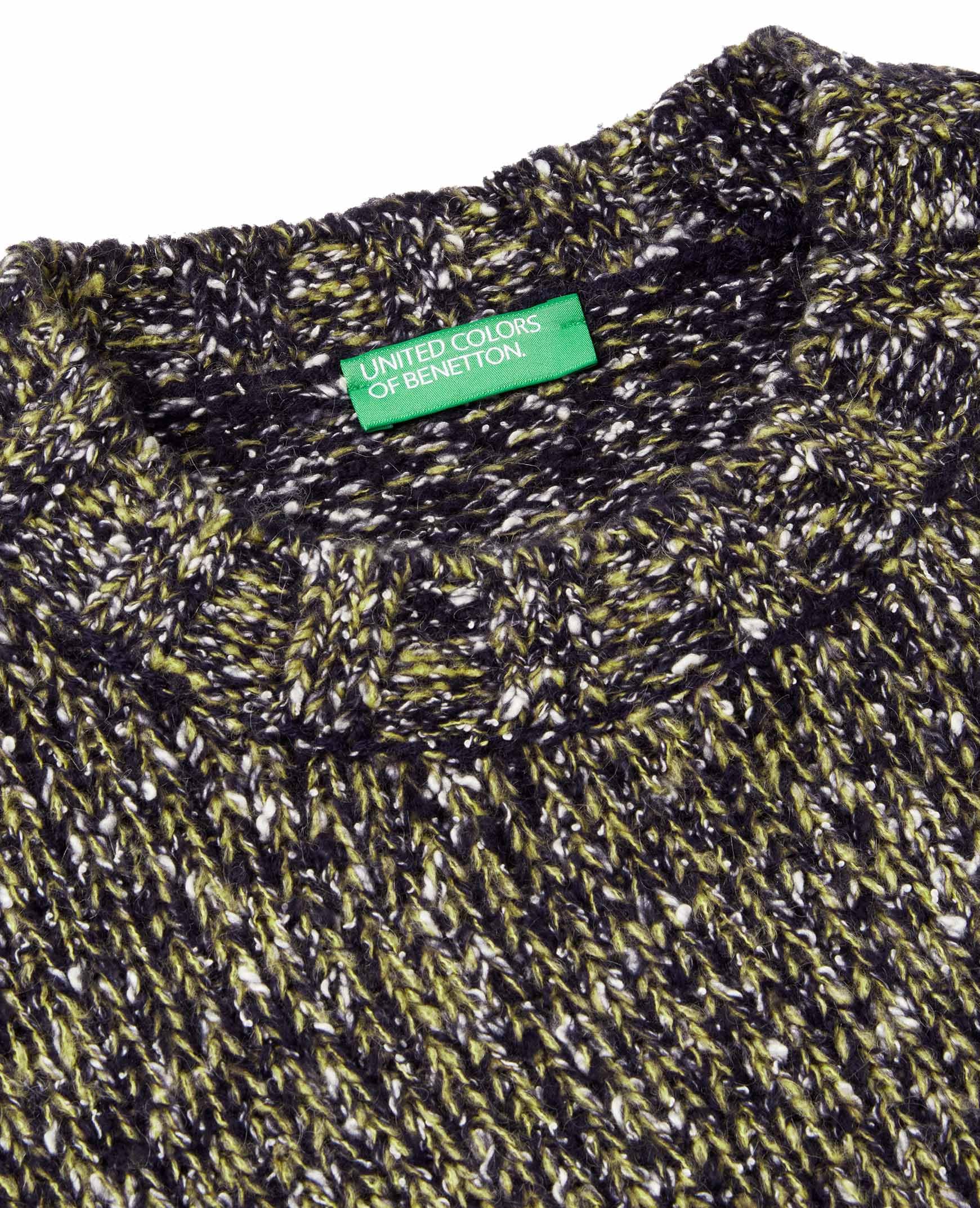 Benetton Maglieria 10c3u108m Maglione Uomo Blu XS