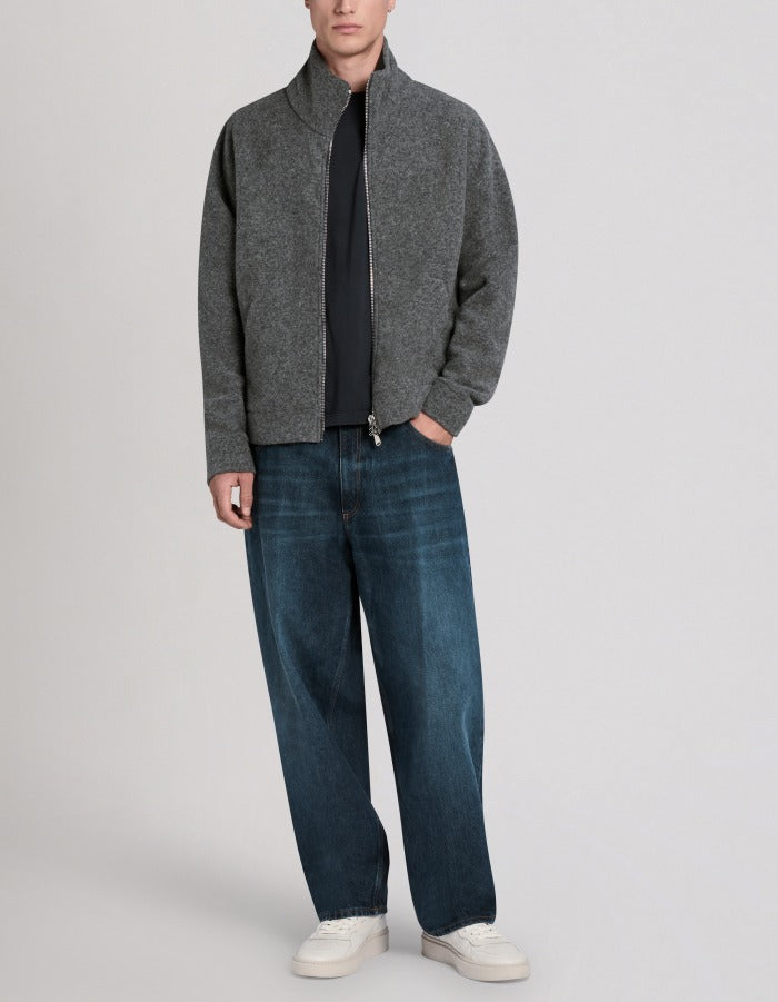 Dondup Anthony UP706 Jeans Uomo Blu Loose Denim