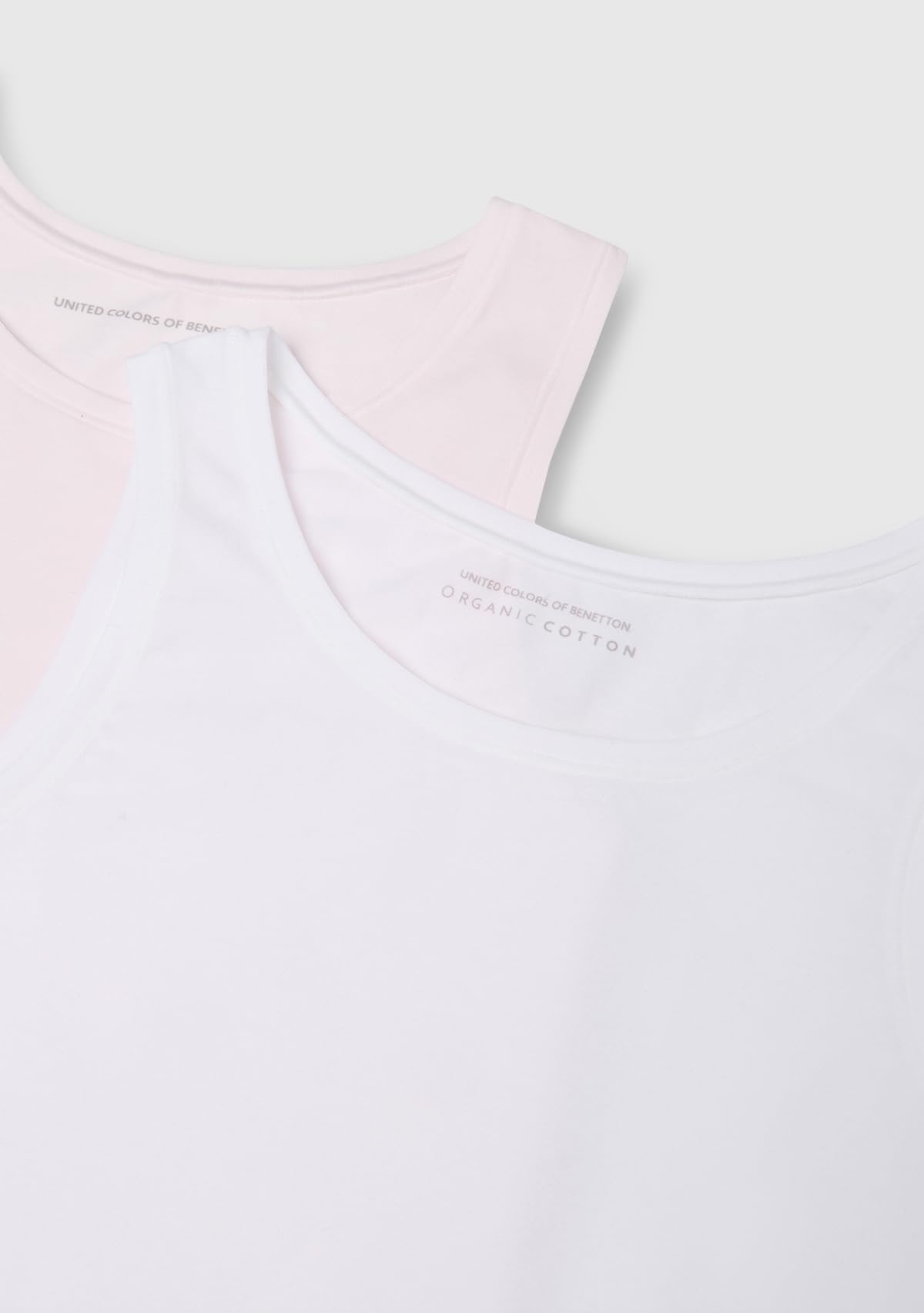 Benetton 3zqm0h406 Canotta Bambina 2 Pezzi Cotone