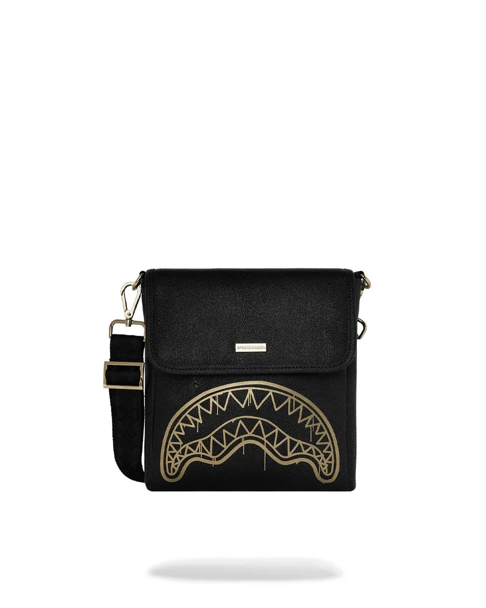 Sprayground 910B8975NSZ tracolla That Gold Drap nero oro