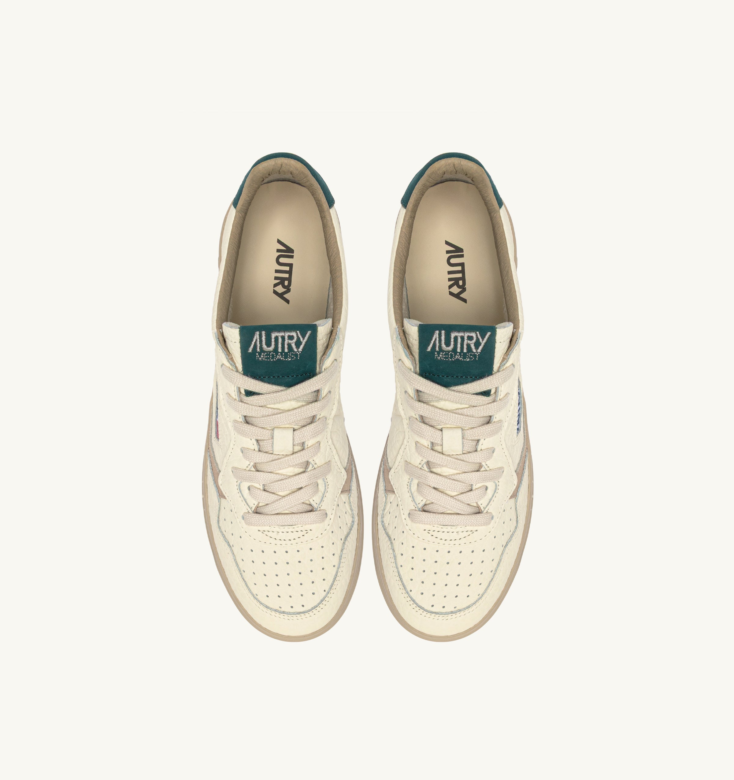 Autry AULM-NE18 Medalist Low sneaker white dark sea uomo