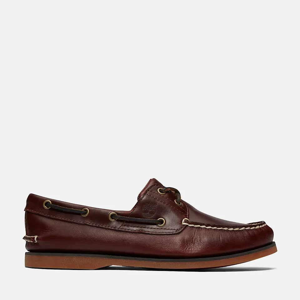 Timberland Classic 2-Eye TB0250772 mocassino uomo Brown pelle