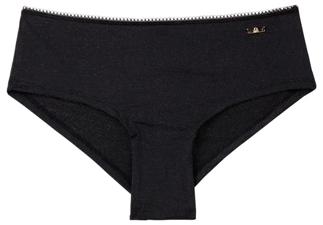Benetton Slip 3nyw1s025 Culotte Donna Tessuto Lurex Taglia L