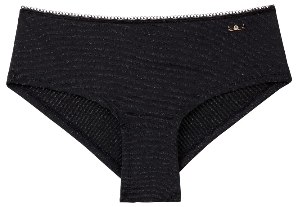Benetton Slip 3nyw1s025 Culotte Donna Tessuto Lurex Taglia L