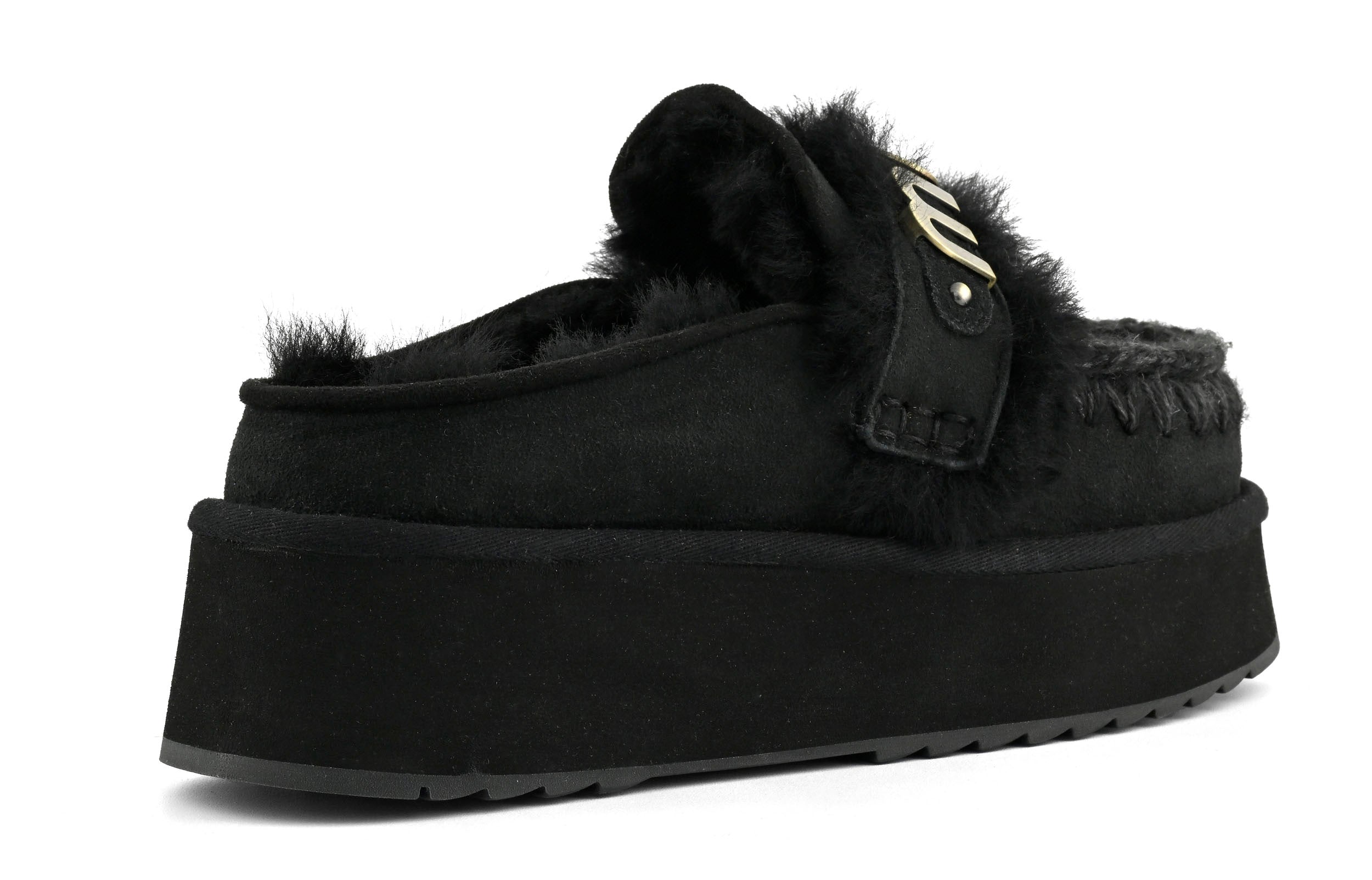 Mou Platform Clog FW681006A Ciabatta Donna Nero