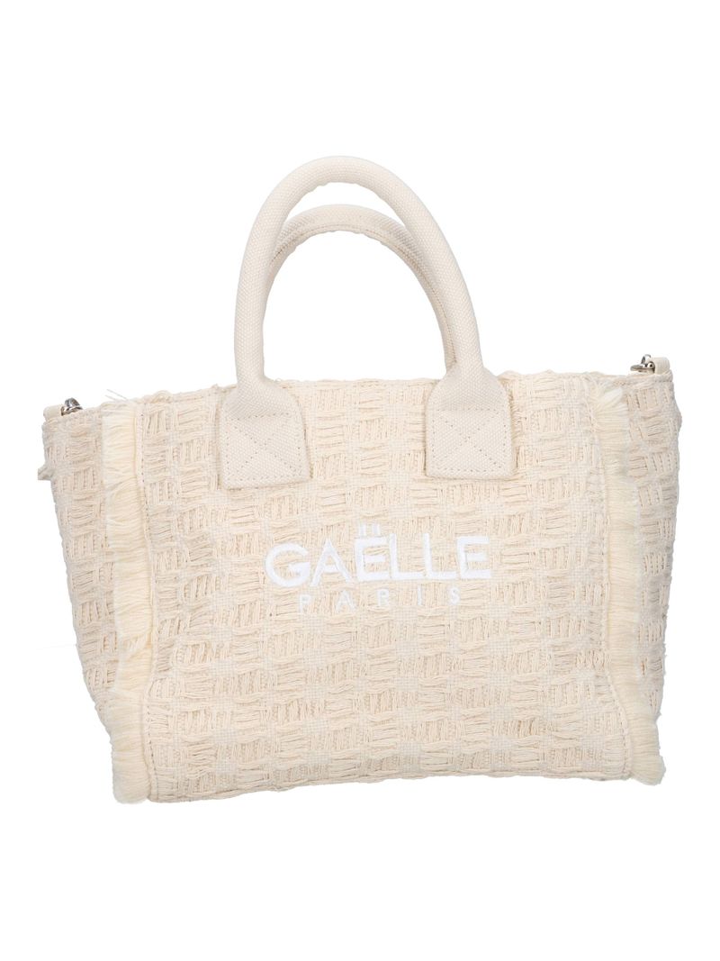 Gaelle Paris GAACW03179 shopper beige logo ricamato