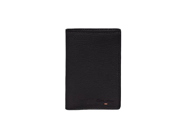 Santoni DFPPA2379FOX Custodia Passaporto Pelle Nero