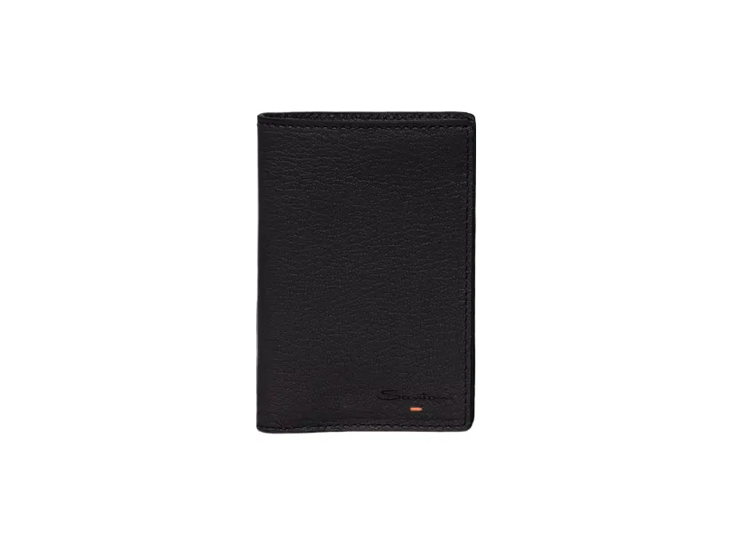 Santoni DFPPA2379FOX Custodia Passaporto Pelle Nero