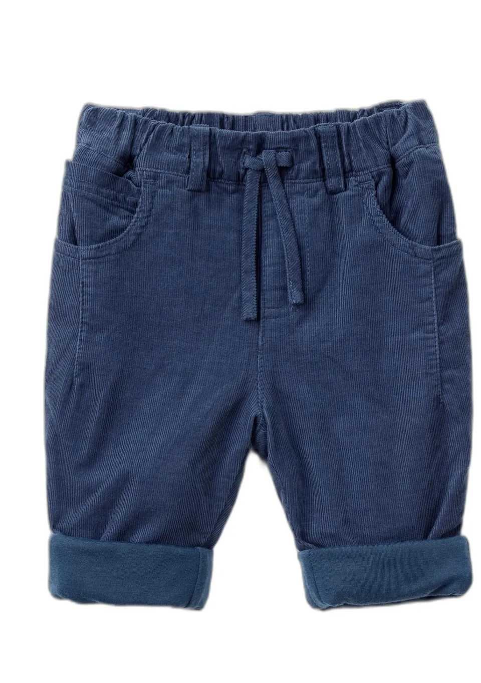 Benetton Pantaloni Bimbo Velluto 74 Blu