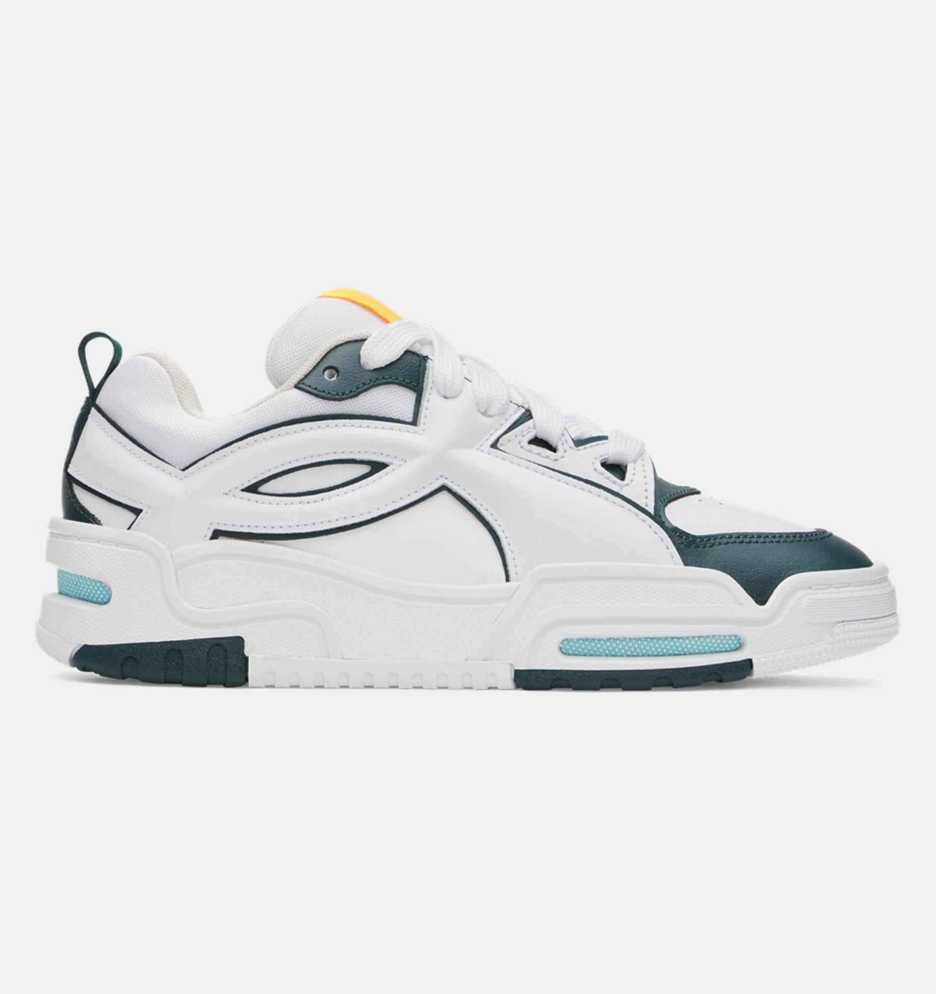 Under Armour HB-Lo 77-6005922 Sneaker Uomo Bianco Verde Pelle