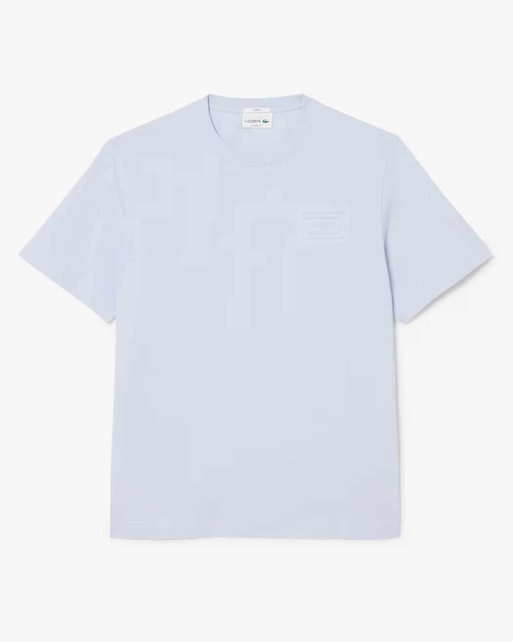 Lacoste TH0753 t-shirt unisex Blu Chiaro jersey cotone