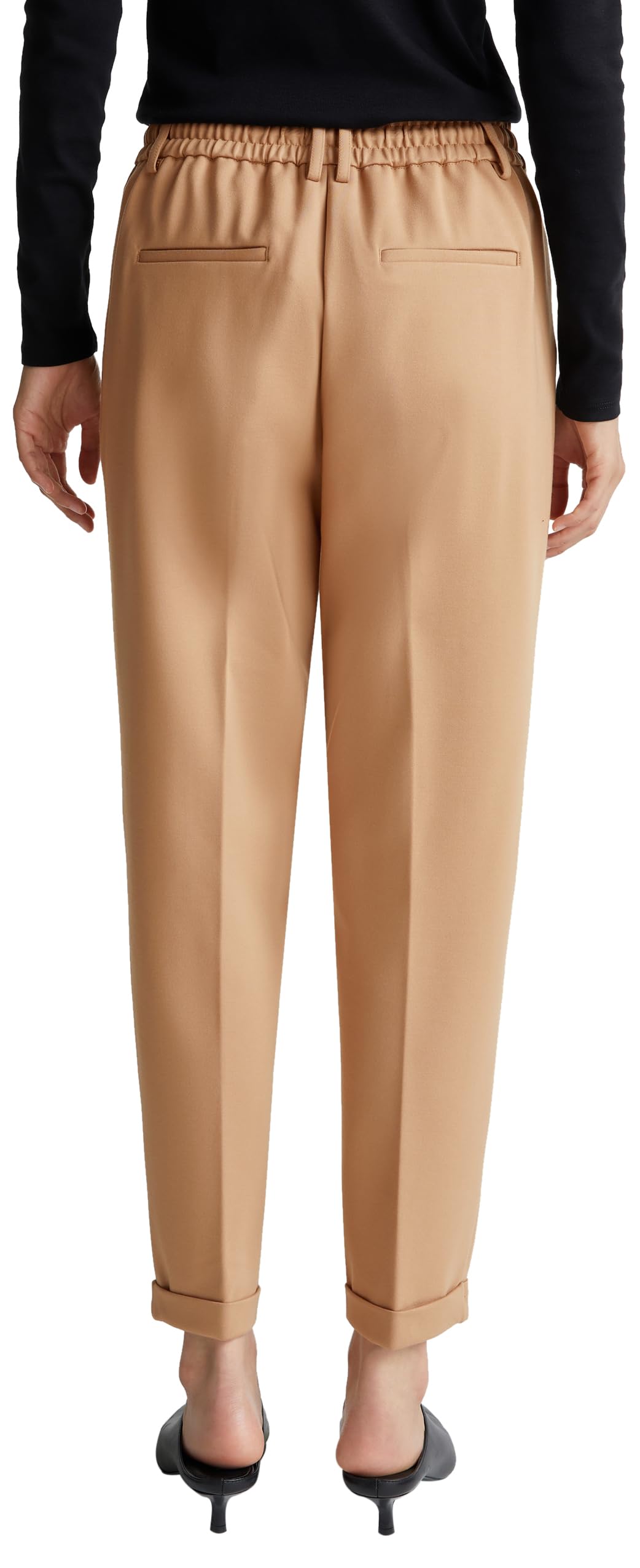 Benetton Pantalone Jogger Viscosa con Coulisse