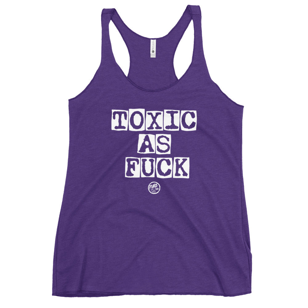 Pure Trash Toxic as F*ck canotta donna racerback