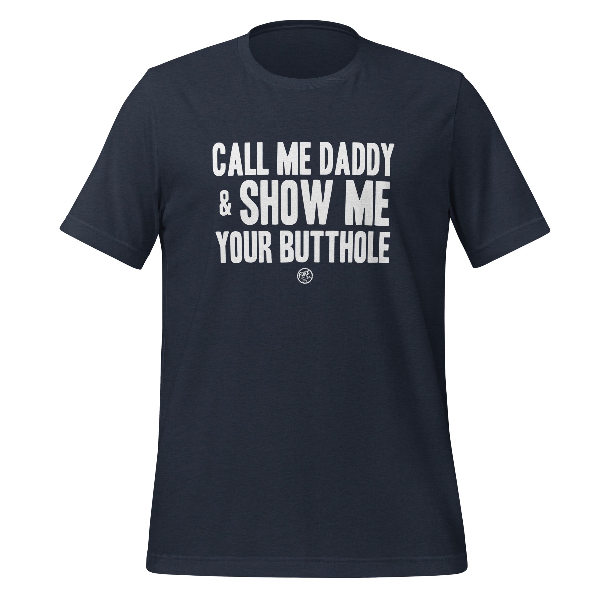 Pure Trash Call Me Daddy t-shirt uomo nera cotone