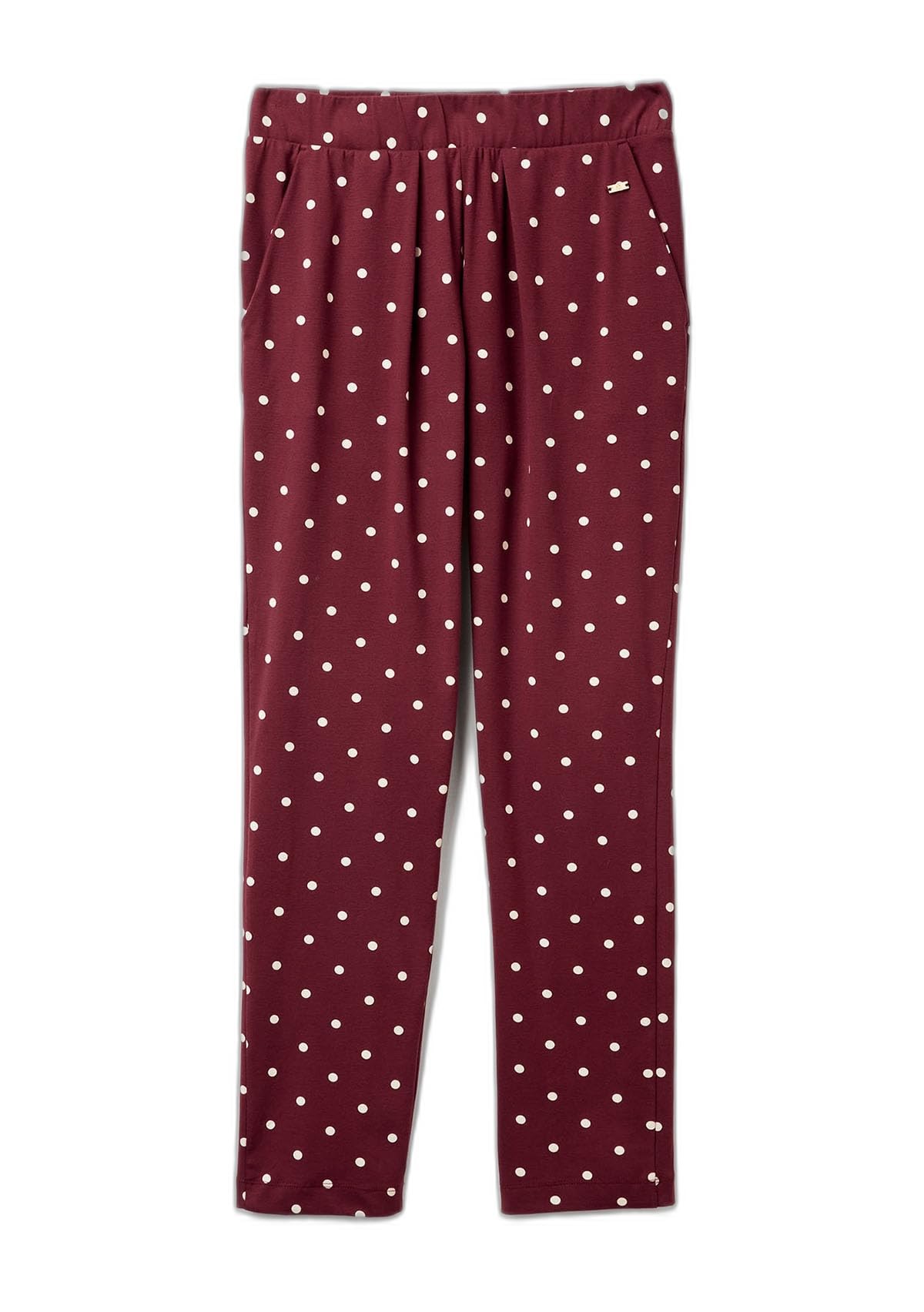 Benetton 3ZMB3F04P Pantalone Pigiama Donna XS Pois
