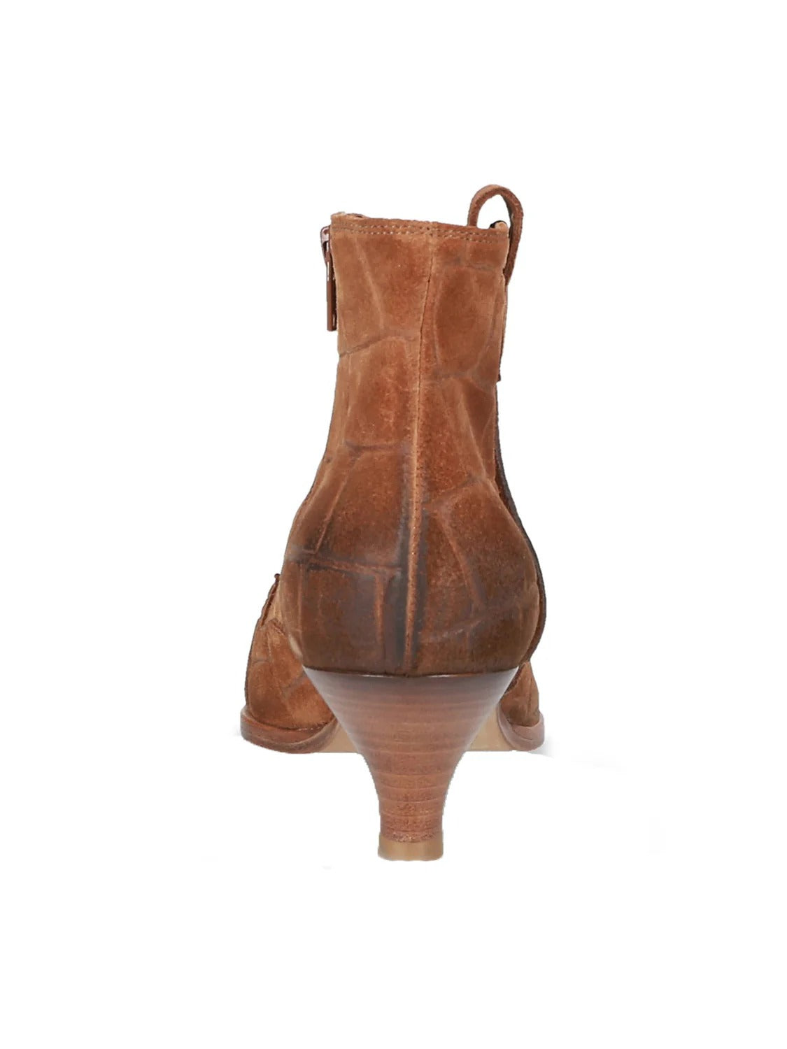 Elena Iachi E4558 Tronchetto Suede Tan Tacco 5 cm