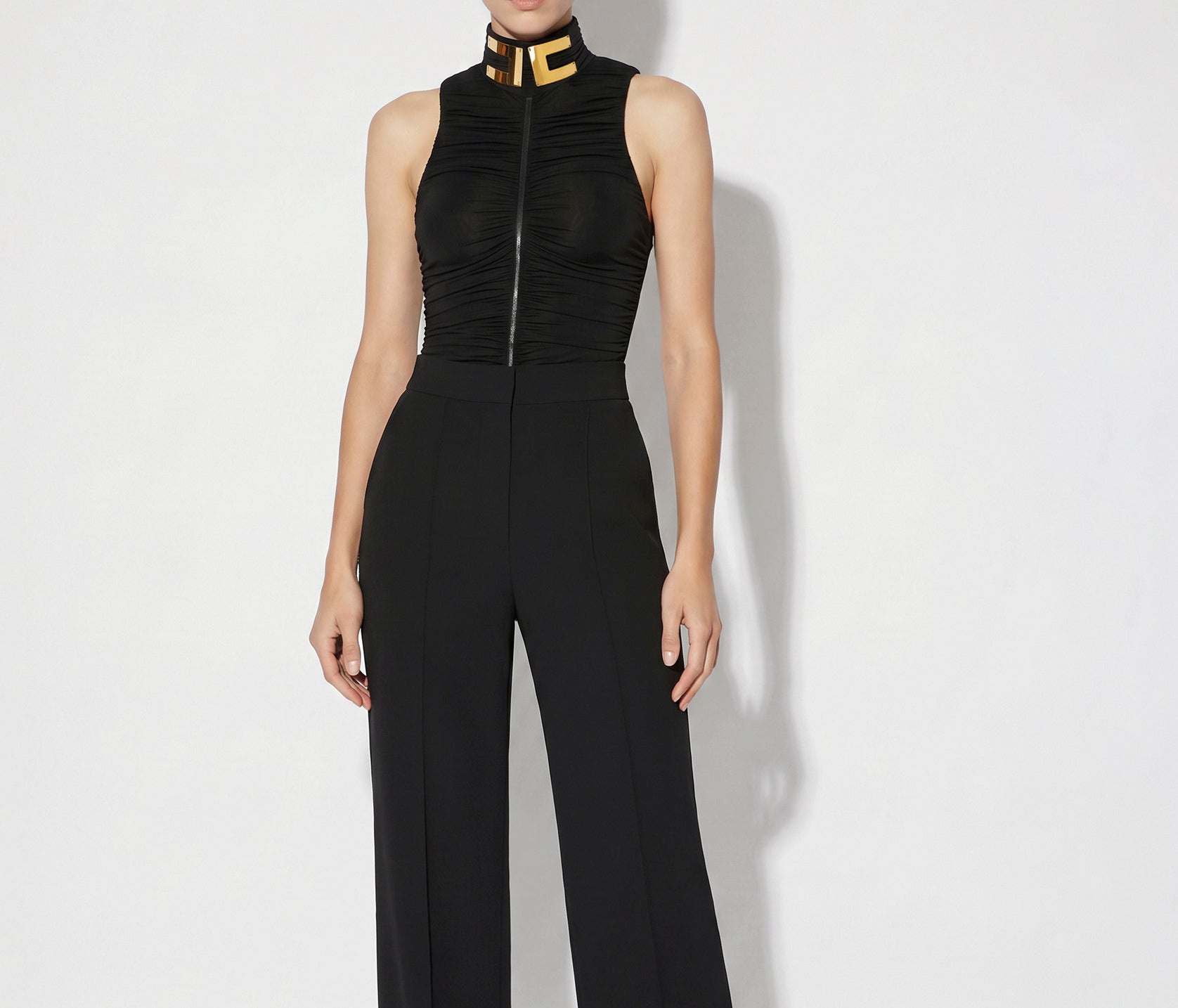 Elisabetta Franchi BO05267E2 Body Donna Nero Viscosa