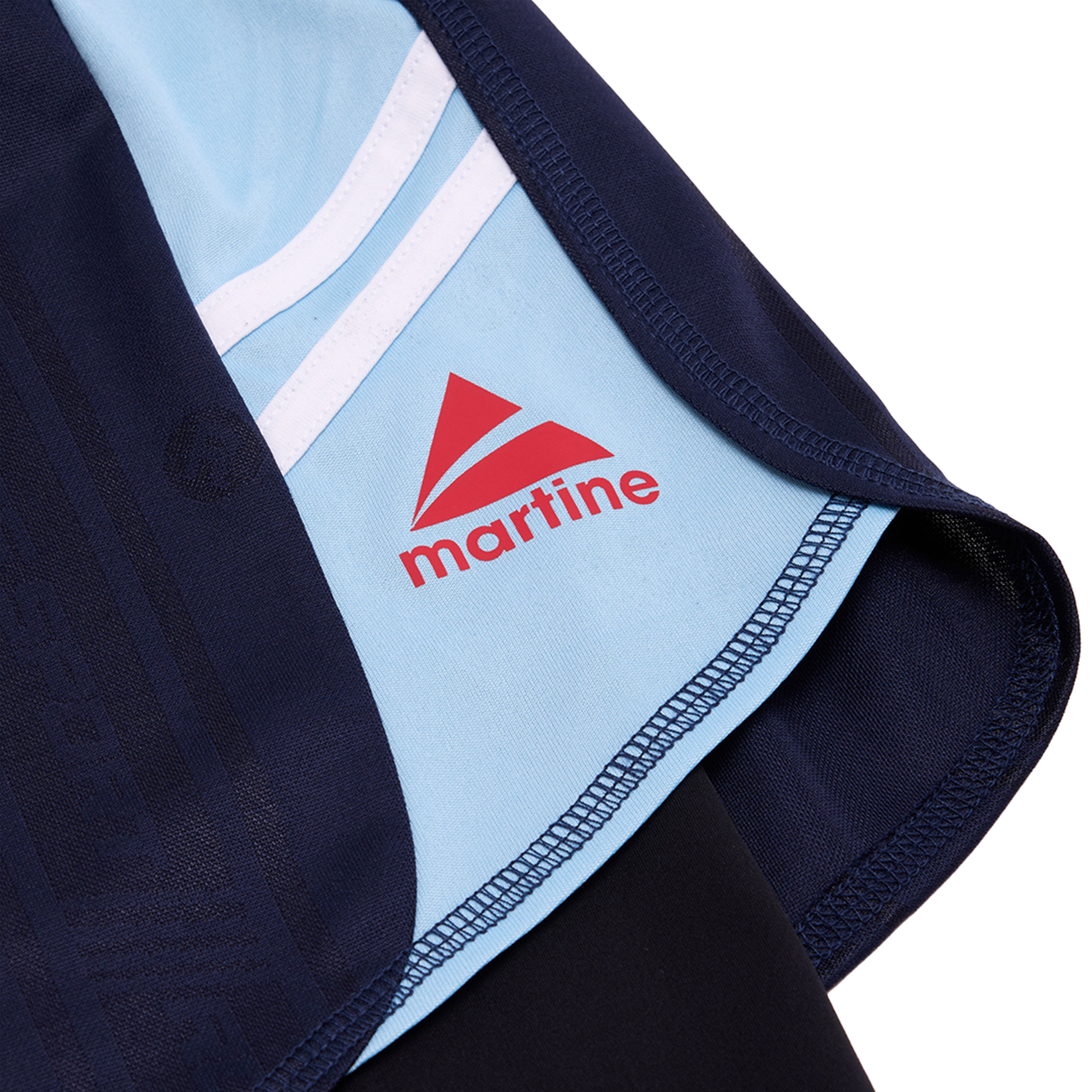 Martine Rose Double Football Short pantaloncini blue navy