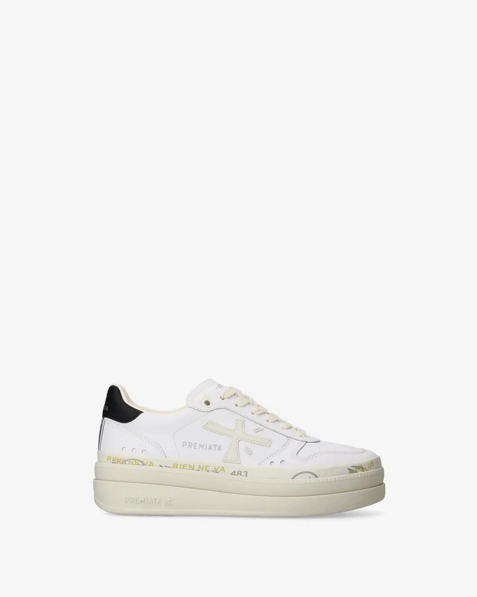 Premiata Micol 8197 Sneaker Donna Bianco Pelle Platform