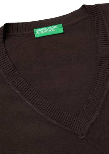 Benetton Maglieria Maglia Scollo V M/L maglia scollo a V tinta unita