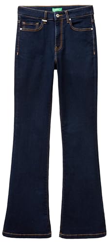 Benetton Pantaloni Jeans Flare Donna Vita Regular Stretch