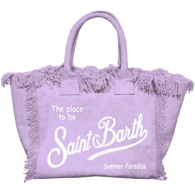 MC2 Saint Barth Vanity 02562L borsa canvas lilla
