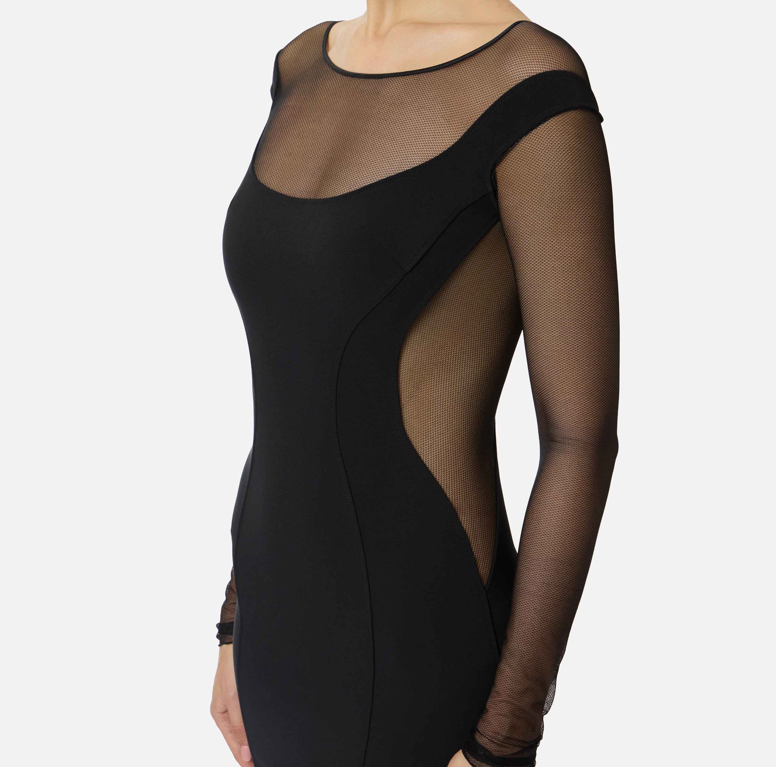 Elisabetta Franchi AB89862E2 Abito Midi Nero 40