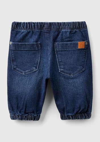 Benetton Pantaloni Bimbo Denim Stretch 12 Mesi con Tasche