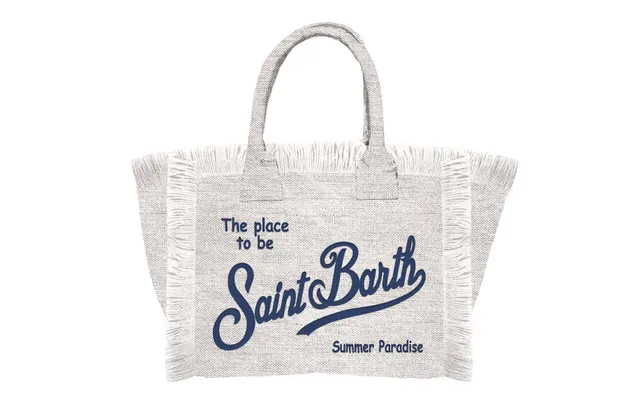 MC2 Saint Barth Vanity Mini Linen Borsa Bianco Lino