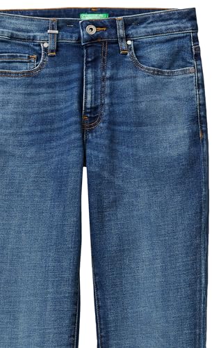 Benetton Pantaloni Denim Flare Donna 5 Tasche Regular