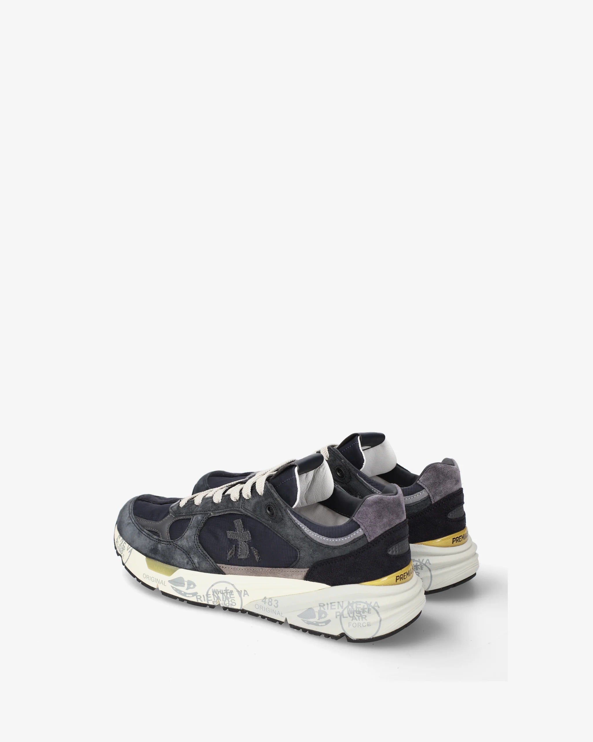 Premiata Mase 8428 sneaker uomo blu grigio suede