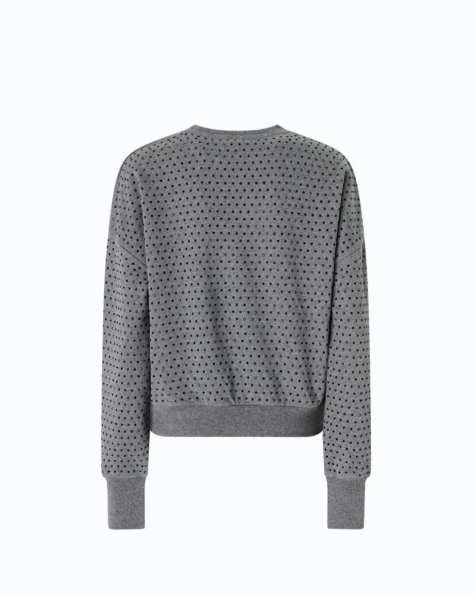 Pinko Monaci 107192-A3GT felpa grigio strass