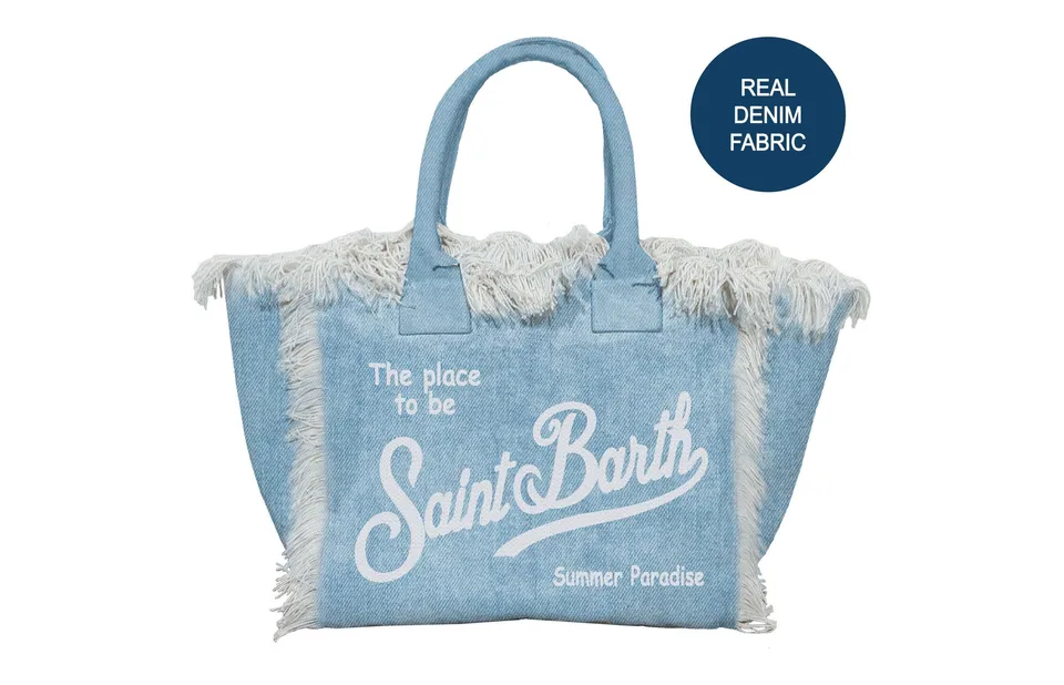 MC2 Saint Barth Vanity Mini 00426L borsa Denim Light denim
