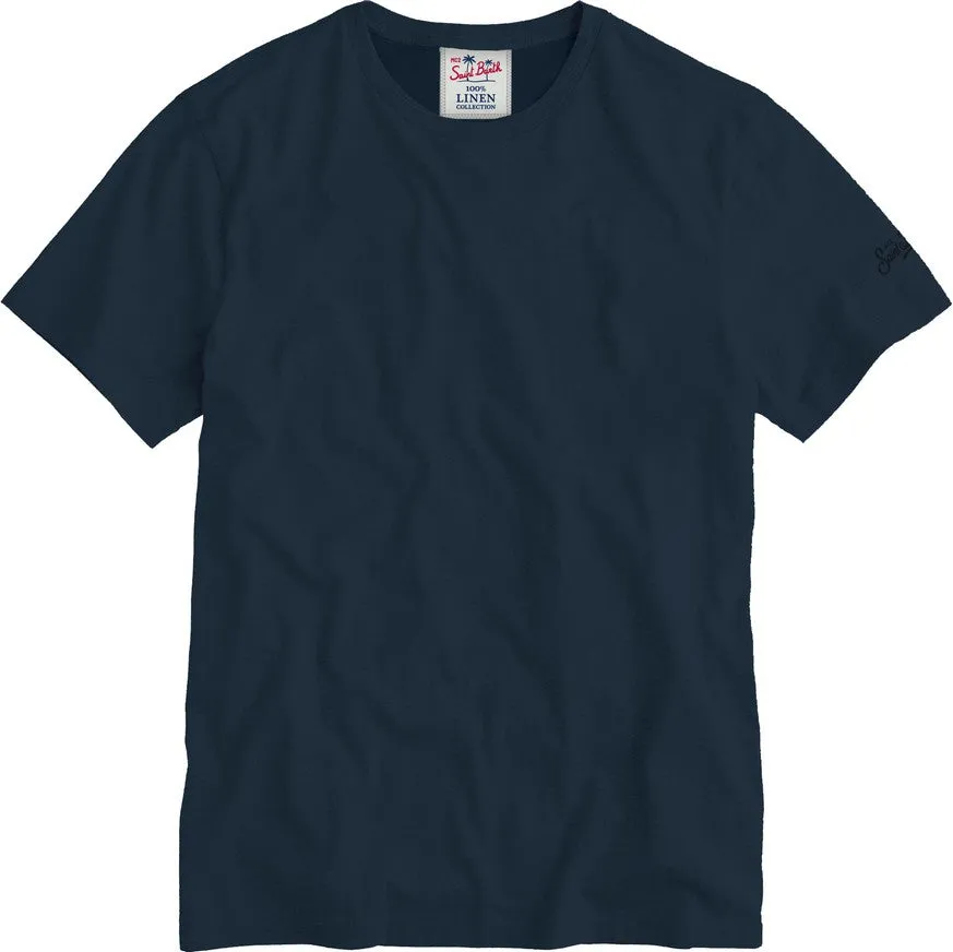 MC2 Saint Barth Ecstasea t-shirt uomo navy lino