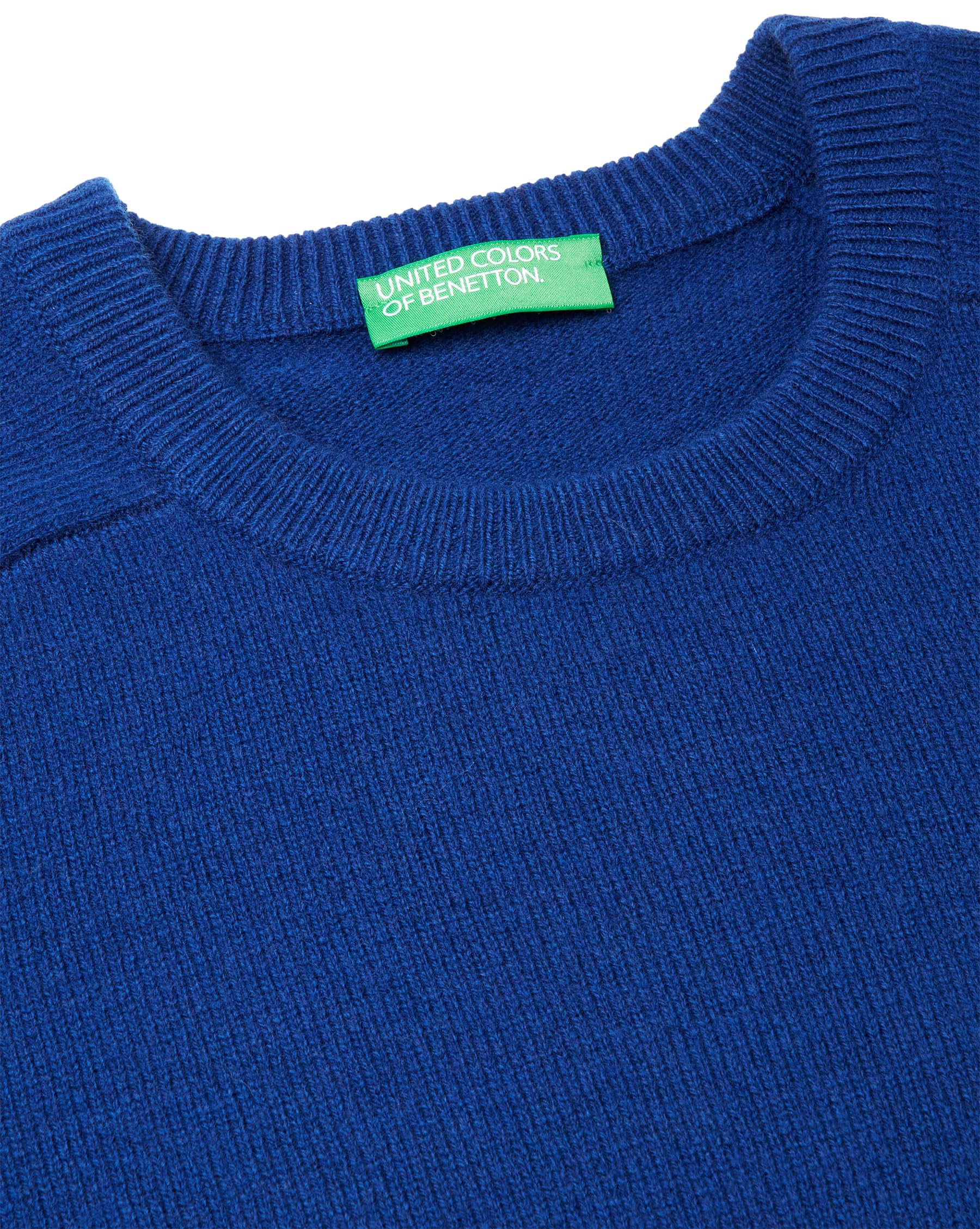 Benetton Maglieria Maglia Donna Girocollo Morbida Spalla Sella