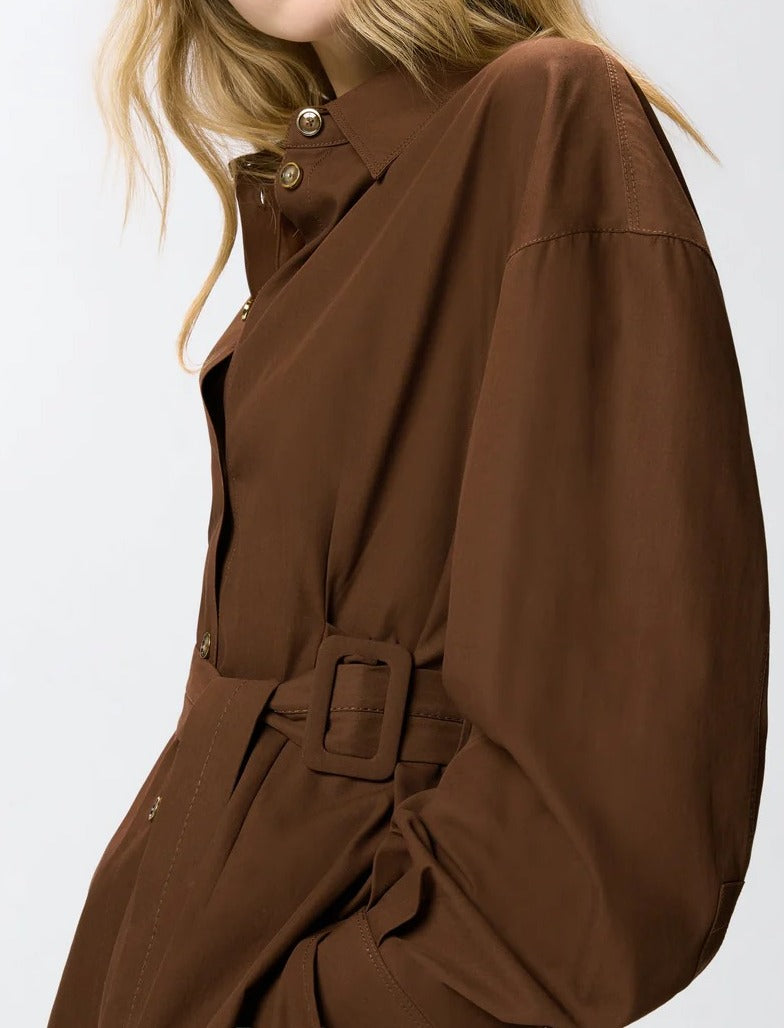 Pinko Cheryl 106153 A2ER giacca camicia Marrone