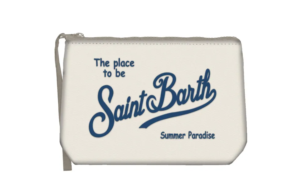 MC2 Saint Barth Aline Nylon 07547L pochette bianco navy
