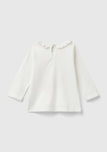 Benetton T-shirt 3y5ea105c T-shirt Cotone Bianco 50