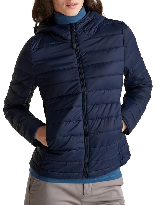 Benetton Giubbotto Micropiuma Nylon con Cappuccio Imbottitura 100g