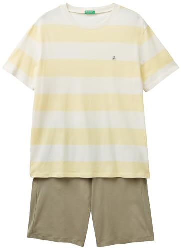 Benetton Set Pigiama Uomo Cotone Multicolor 902