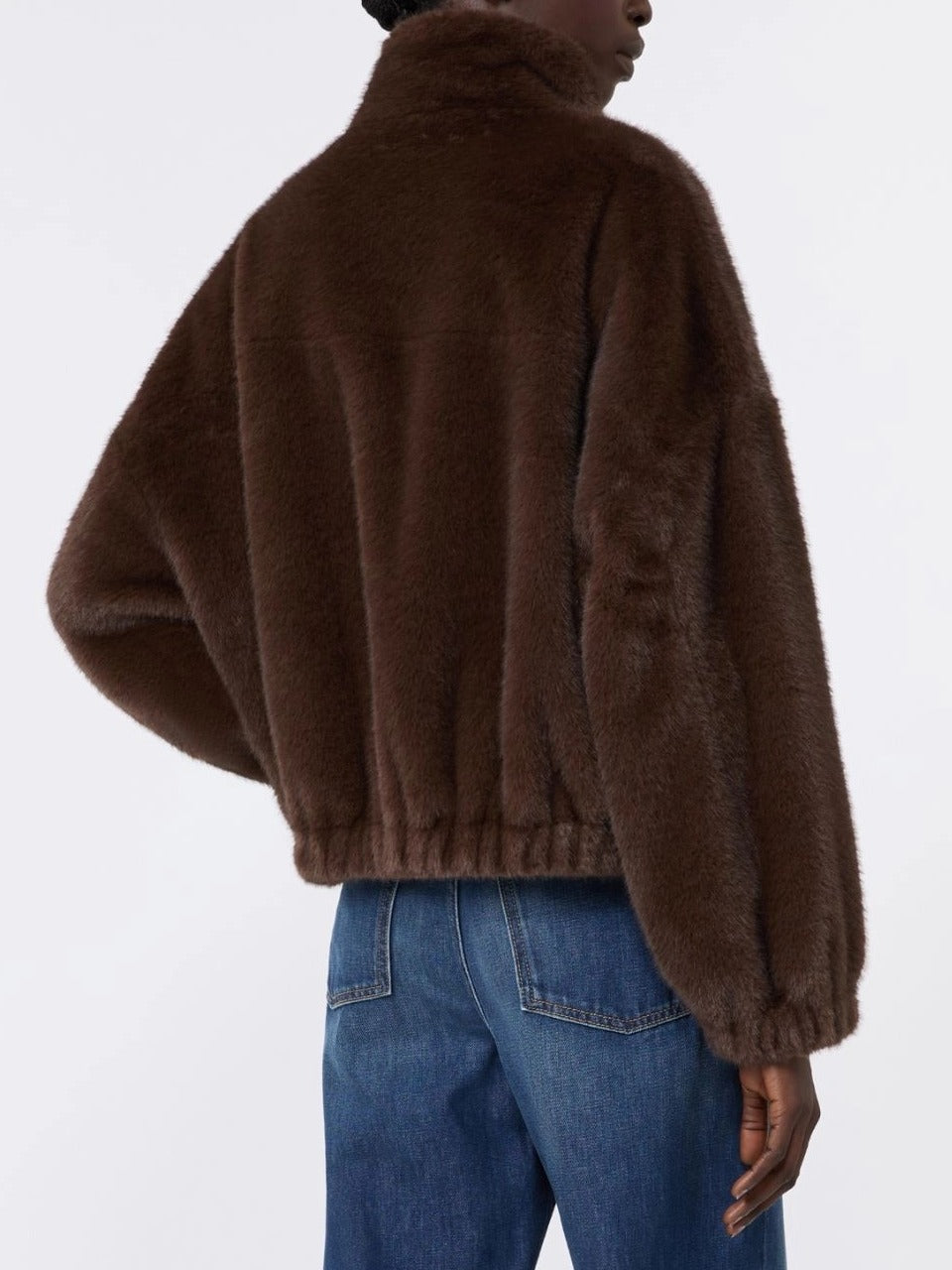 Weekend Max Mara Anemone Giacca Ecopelliccia Marrone