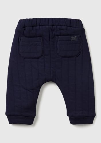 Benetton pantaloni bimbo jersey blu taglia 68 righe leggere