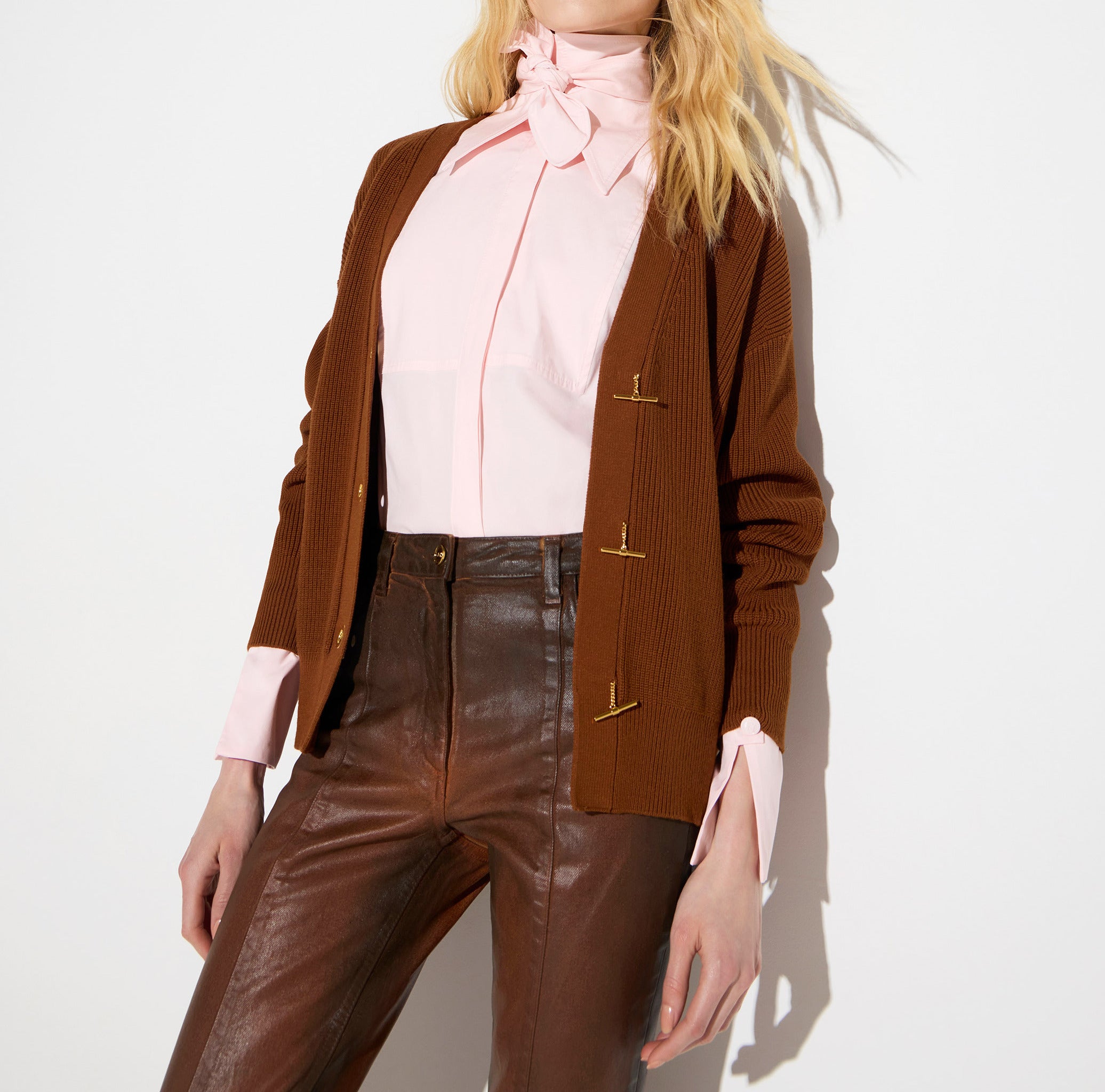 Elisabetta Franchi MK01S66E2 Cardigan Donna Sigaro maglia