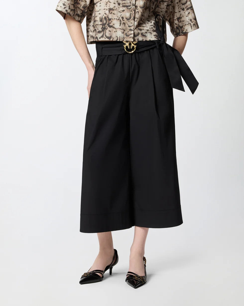Pinko Doreen 106439 A35Q Bermuda Nero Cotone Donna