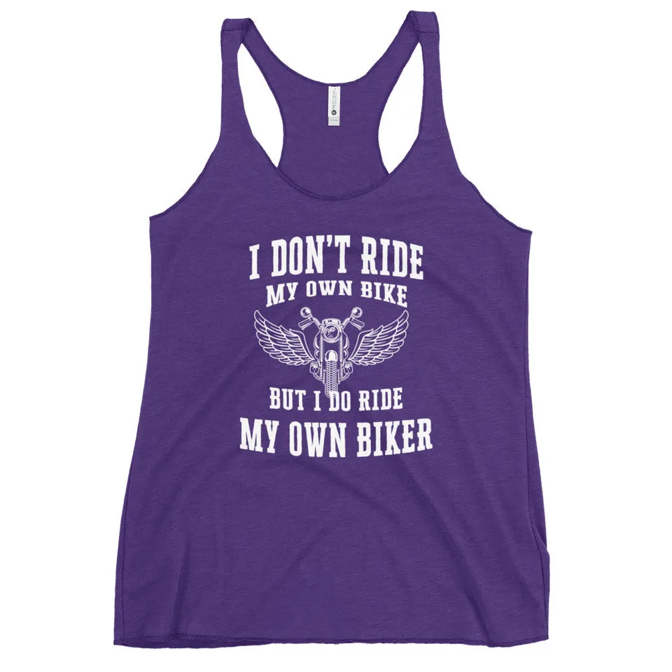 Pure Trash I Don't Ride My Own Bike Canotta donna racerback cotone