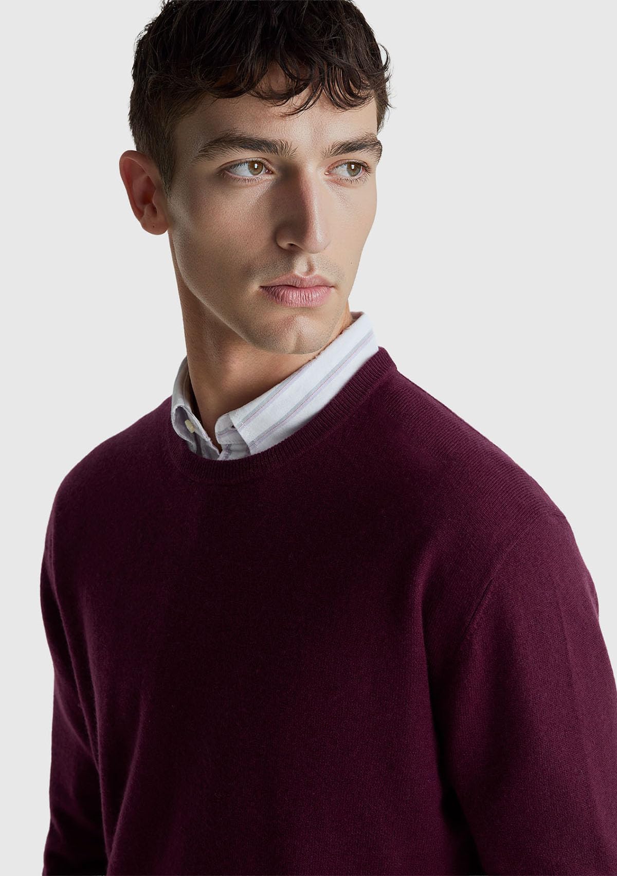 Benetton 1002u1g34 maglia girocollo uomo manica lunga