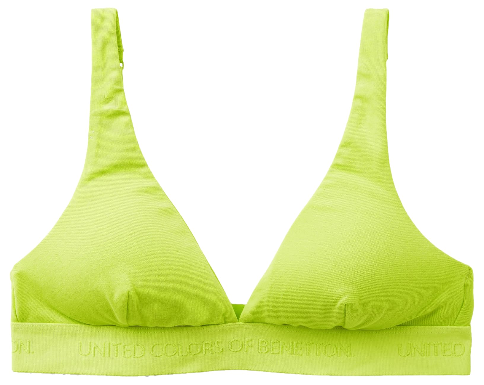 Benetton Reggiseno donna malva cotone bio senza ferretto