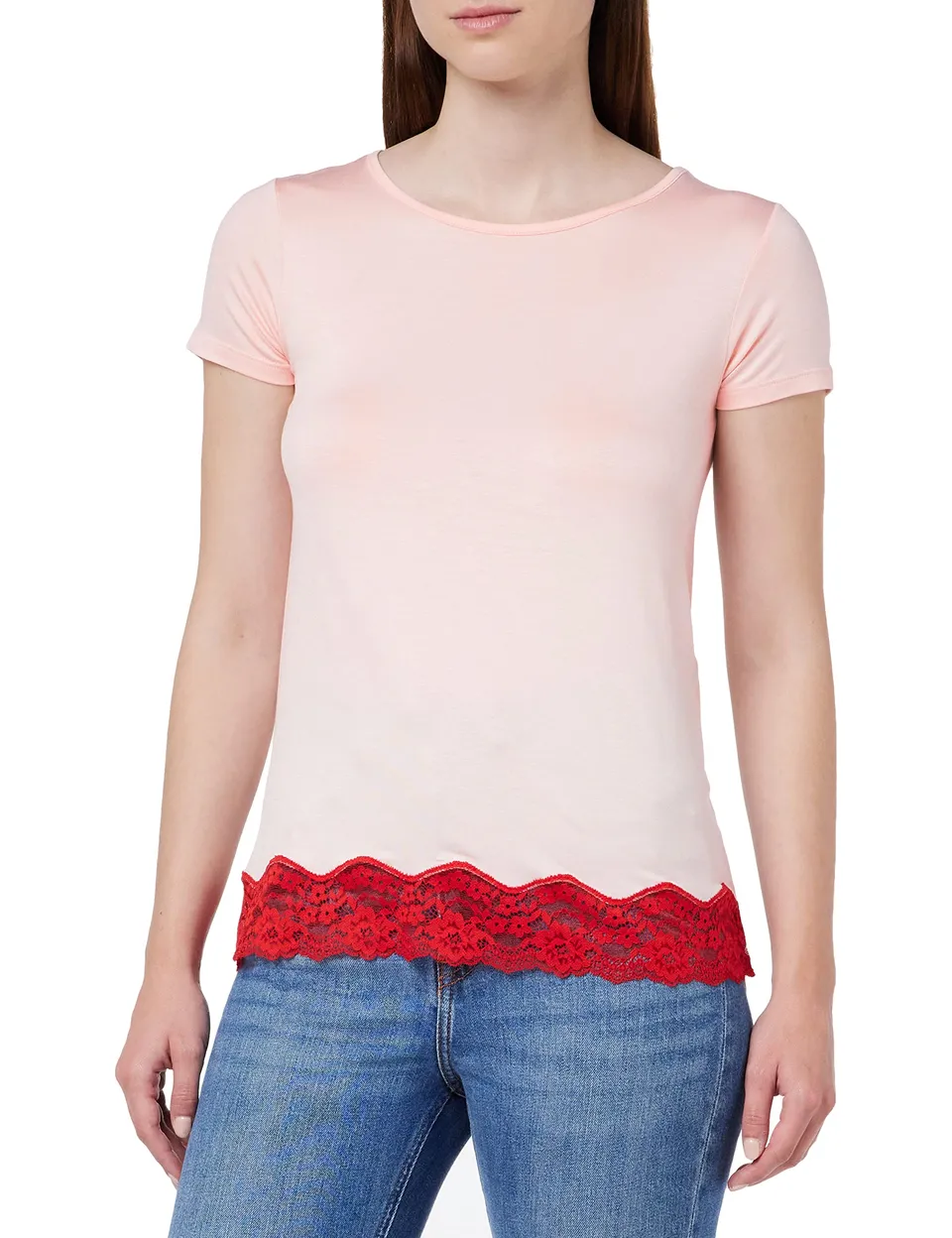 Benetton 3z123m314 T-Shirt Donna Nero